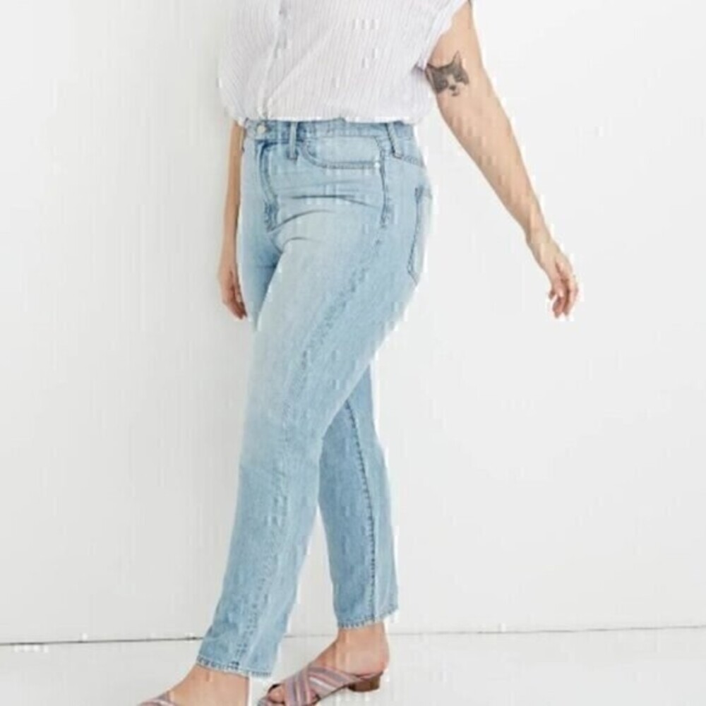 Sene‎ Custom Fit Womens Size 18W Cropped Light Wash Jeans